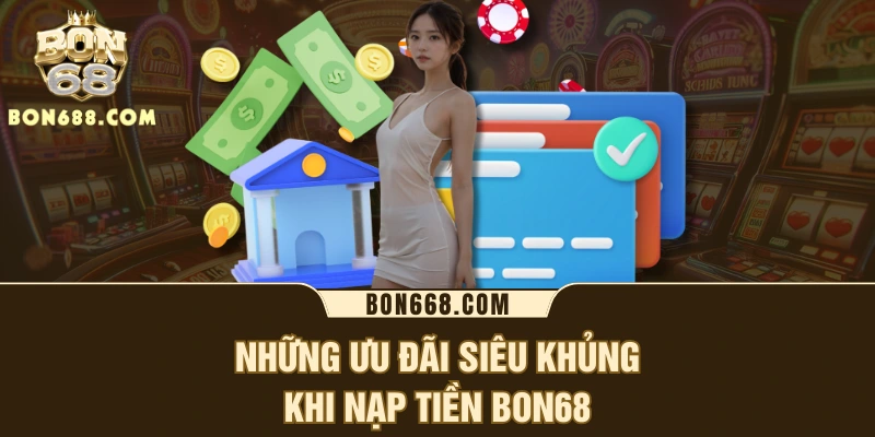 Những ưu đãi siêu khủng khi nạp tiền BON68